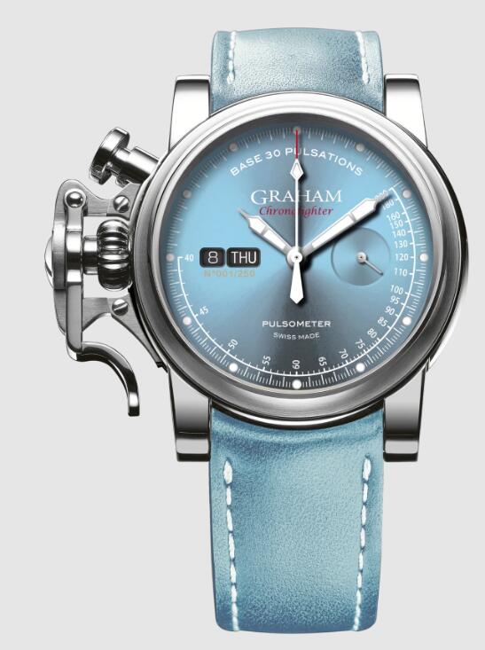 Review Replica Watch Graham Chronofighter Vintage Pulsometer Light Blue 2CVCS.U24A